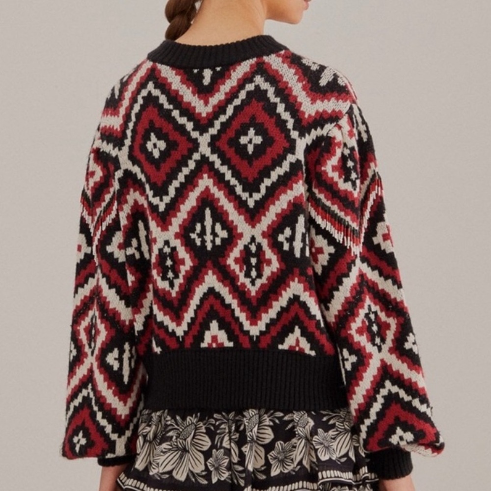Farm Rio Rauti Beaded Knit Sweater - Picture 3 of 7